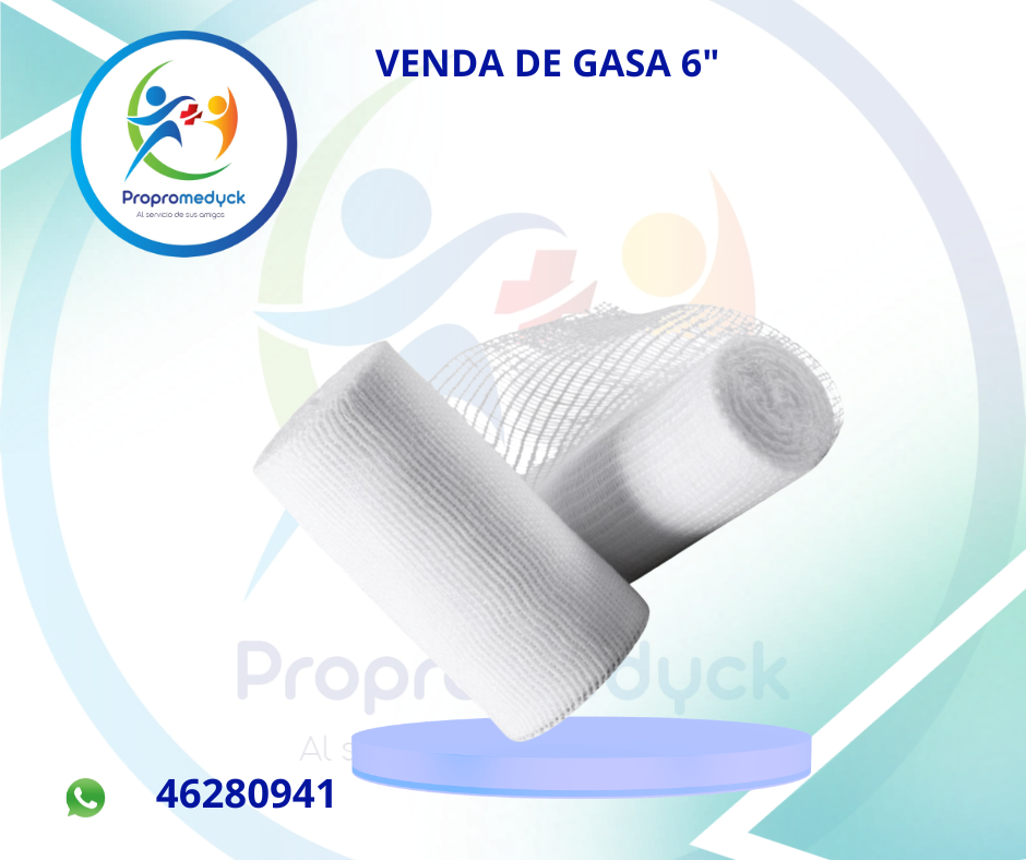VENDA DE GASA DE 6" - PROPROMEDYCK