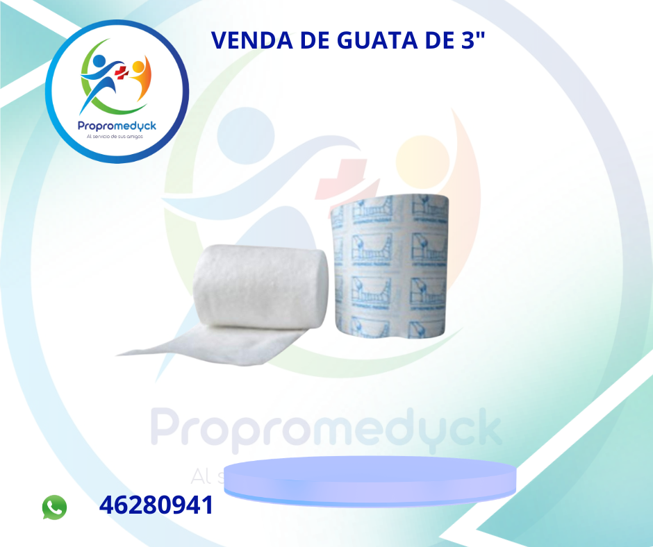 VENDA DE GUATA DE 3" - PROPROMEDYCK