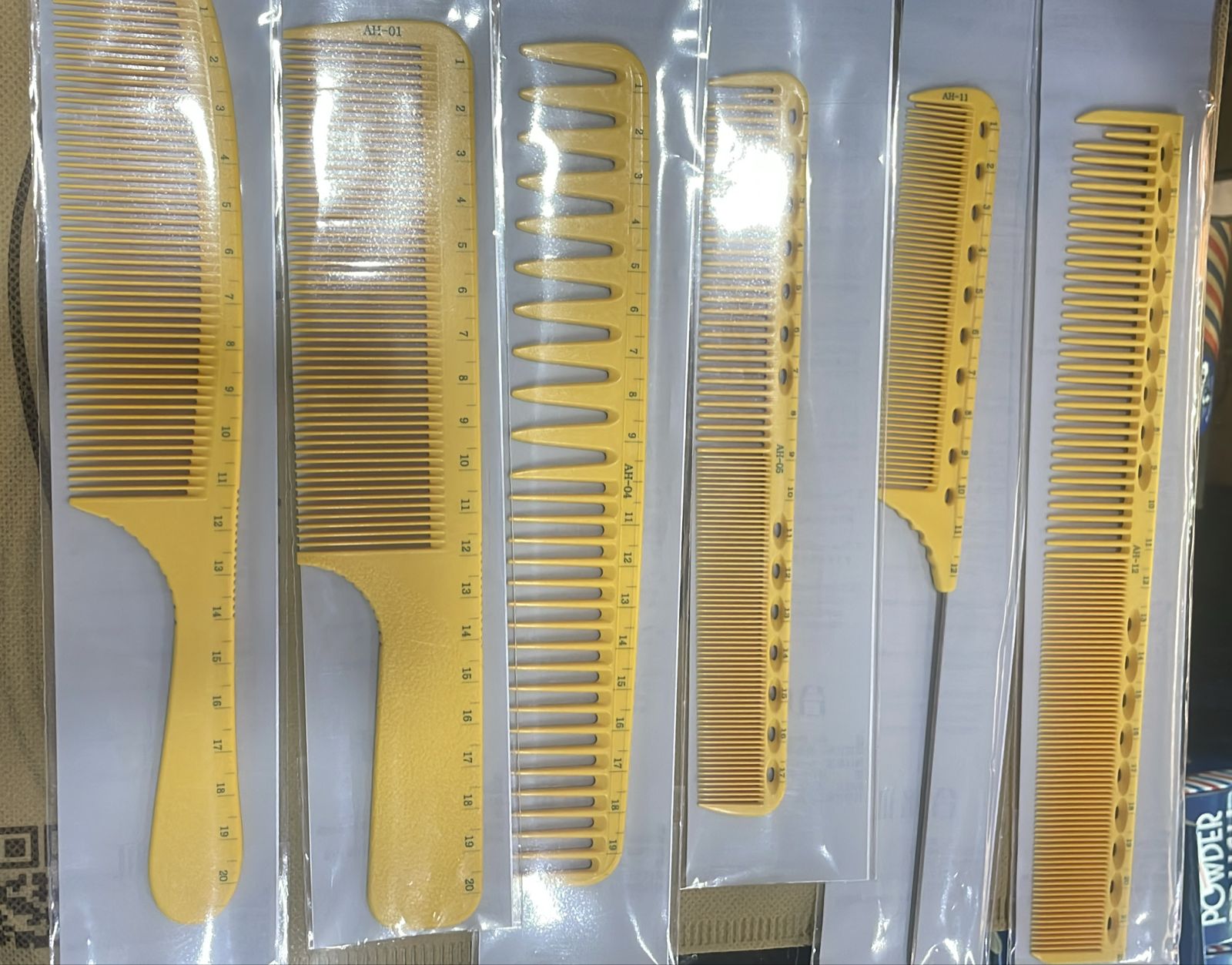 PEINES 6 PIEZAS AMARILLO - Naason Store