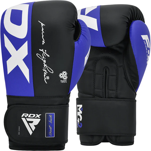 Guante de Boxeo Azul con Negro 16oz - FUXING S.A