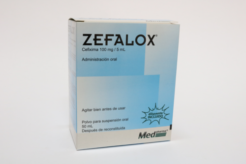 ZEFALOX (Cefixima 100 mg / 5ml) SUSPENSION 50 ML - FARMACIA NUEVO MILENIO