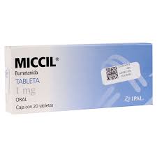 MICCIL (BUMETANIDA) 1 MG *20 TABLETAS - FARMACIA NUEVO MILENIO