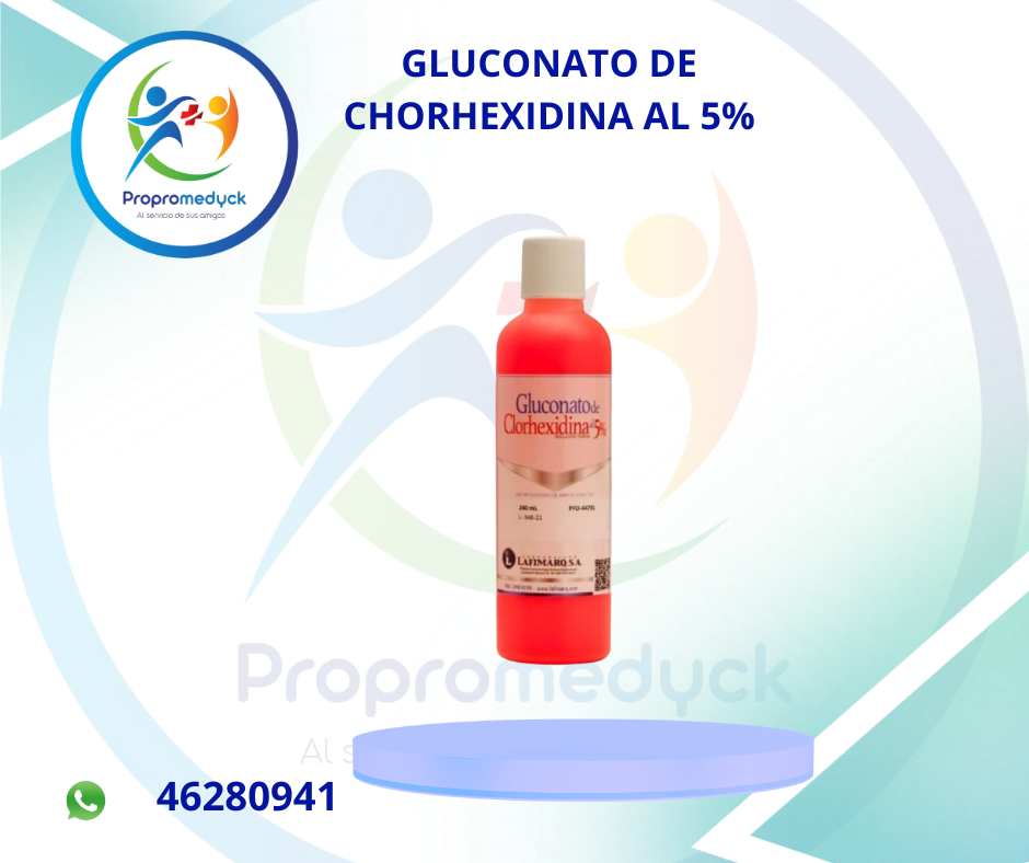 CLORHEXIDINA AL 5% FRASCO DE 120ML  - PROPROMEDYCK