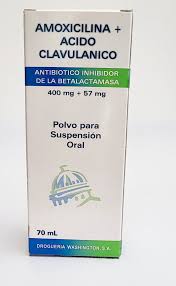 AMOXICILINA ACIDO CLAVULANICO WEXFORD (WASHINGTON) 400MG/57MG POLVO PARA SUSPENSIÓN ORAL - FARMACIA NUEVO MILENIO