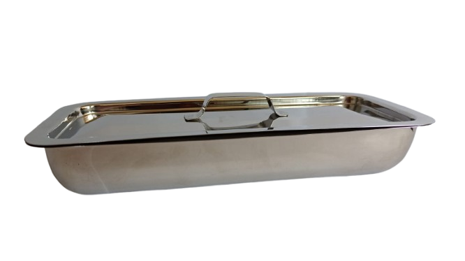 BANDEJA DE ACERO INOXIDABLE 22 cmX 9 1/2cmX 3 1/2cm - Proveedora De Salud Total, Sociedad Anonima