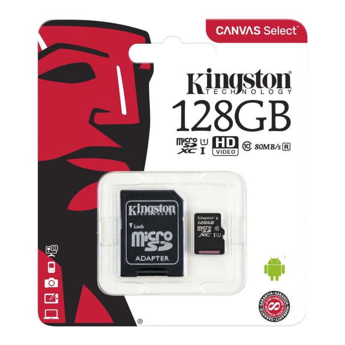 Micro SD 128GB Kington - Corporación Hightechnology