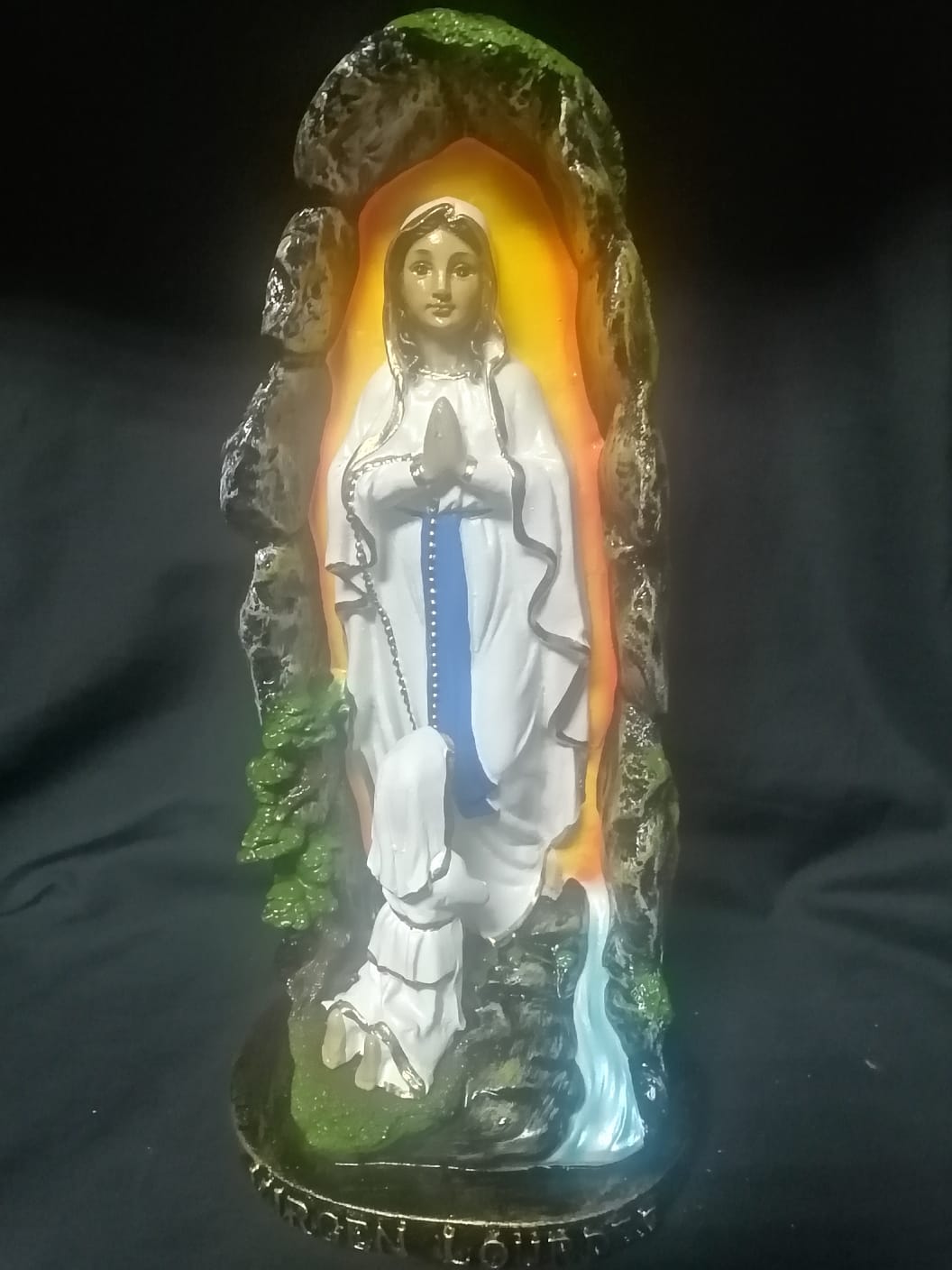 VIRGEN DE LOURDES CON GRUTA DE 30 CM. - Recuerdos Mary