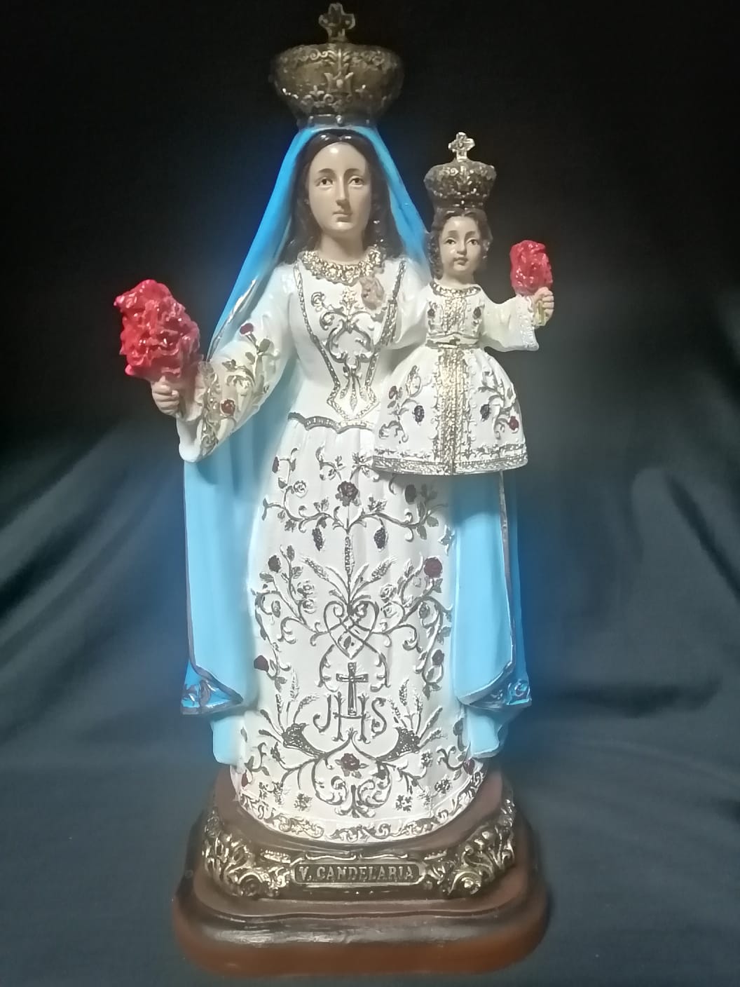 VIRGEN DE CANDELARIA 35 CM. - Recuerdos Mary