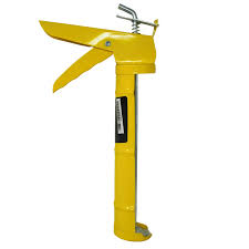 PISTOLA PARA SILICON 9" REFORZADA COLOR AMARILLO - CADENA   - MEGA