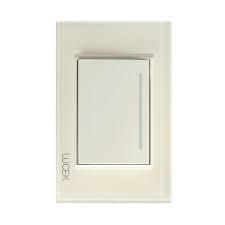 PLACA, APAGADOR SENCILLO LUXE (CR1111CP) 9900058 - NEW LED - MEGA