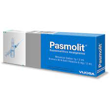 PASMOLIT 2ML (METAMIZOL SODICO 1G/2ML/ BROMURO DE N-BUTIL HIOSCINA 8MG/2ML) - FARMACIA NUEVO MILENIO