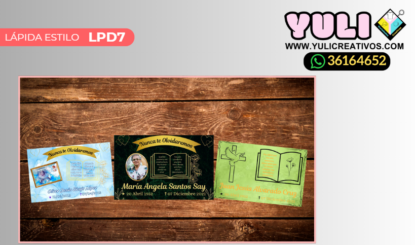 LAPIDA DE 20 X 30 PERSONALIZADA  ESTILO PIEDRA MARMOL - Yuli Variedades Creativas