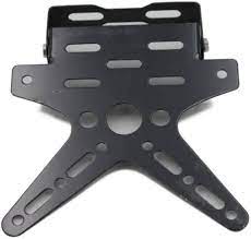 Porta placa ajustable negro  - Motoservicio Flores