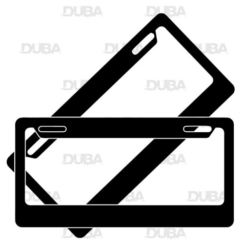 Porta placa lisa - Motoservicio Flores