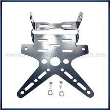 Porta placa universal cromado  - Motoservicio Flores