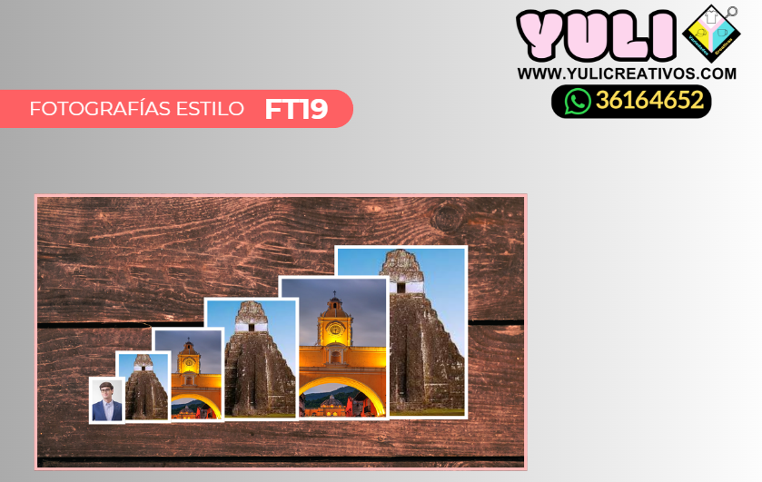 FOTOGRAFIA PERSONALIZADA FT19-4 PAPEL - Yuli Variedades Creativas