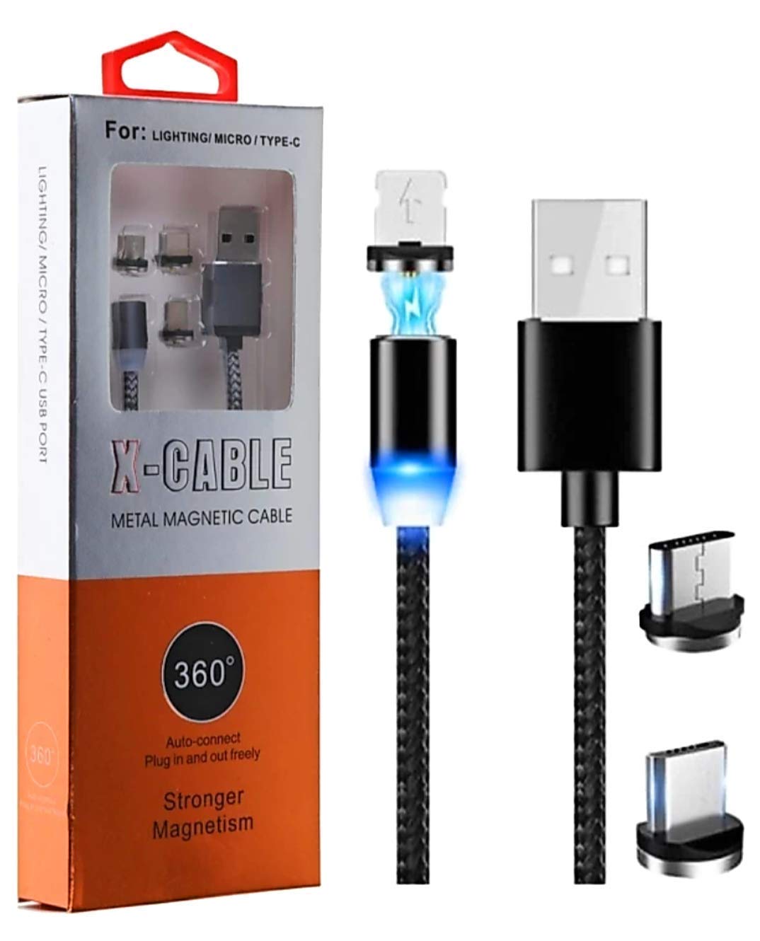 Cable X-cable 2 in 1 / X-cable metal magnetic  - Corporación Hightechnology