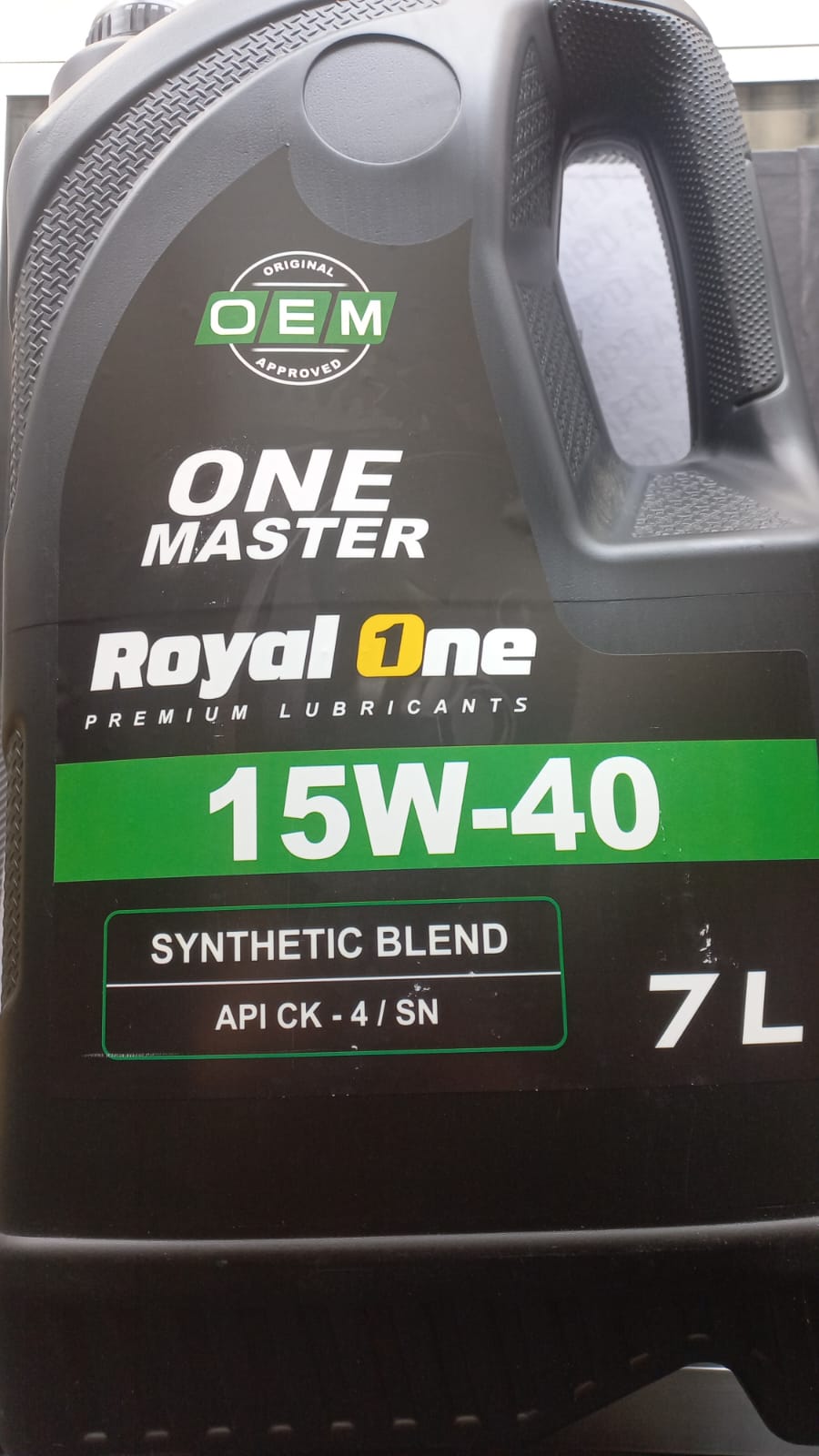 (ROYAL ONE)   ACEITE AUTOMOTRIZ 15W40 SINTETICO GARRAFA 7 LITROS  - LUBRIREPUESTOS MC