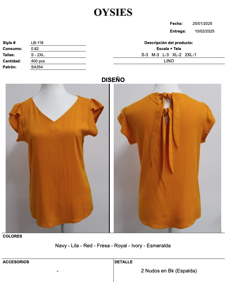 LB116 Oferta - Oysies