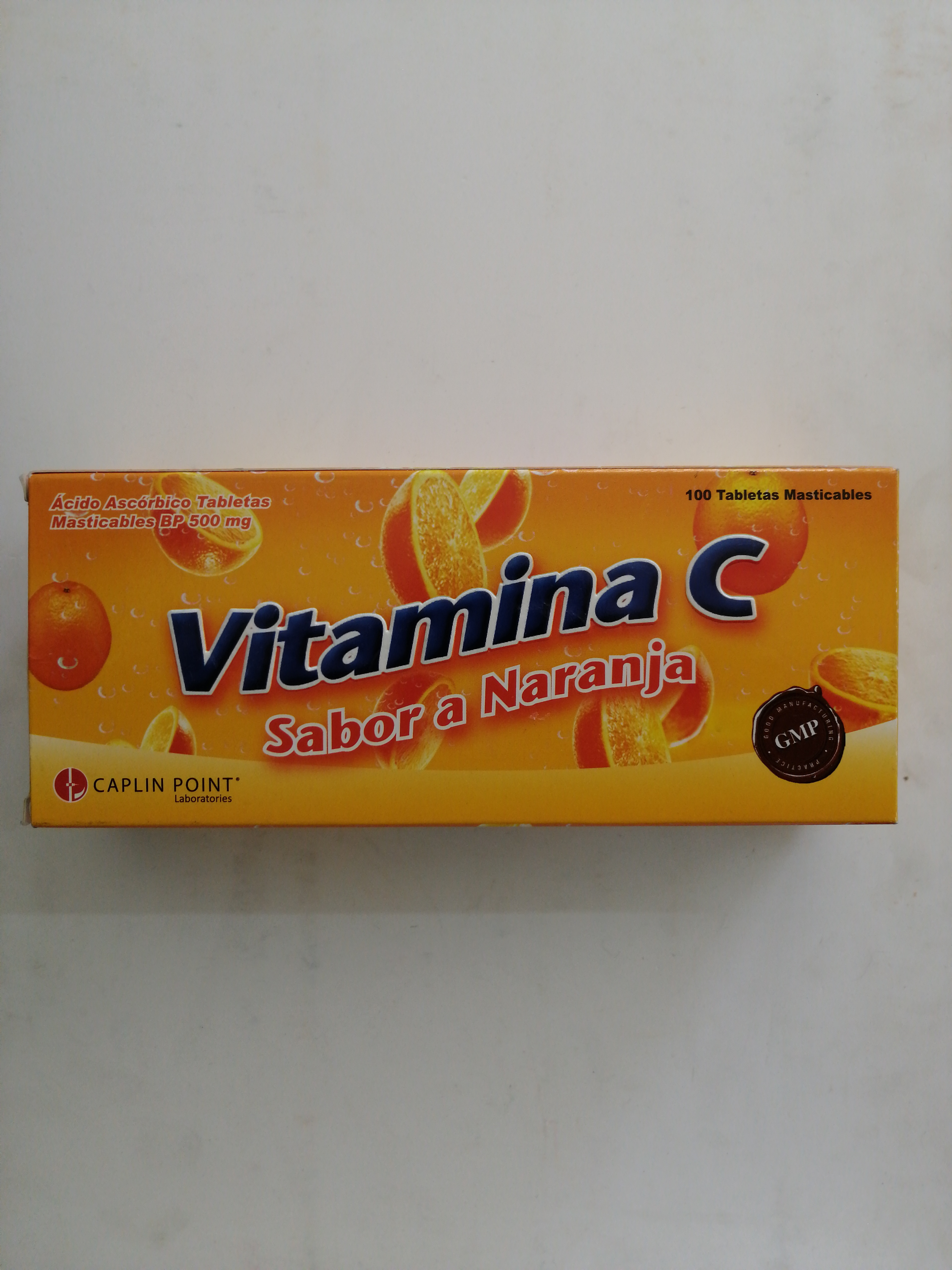 Caja Vitamina C 100 Tabletas masticables POINT - Vitalis Rx