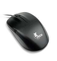 Mouse Xtech Optical Mouse w Scroll Wheel 1000 dpi USB BK XTM-205 - Corporación Hightechnology