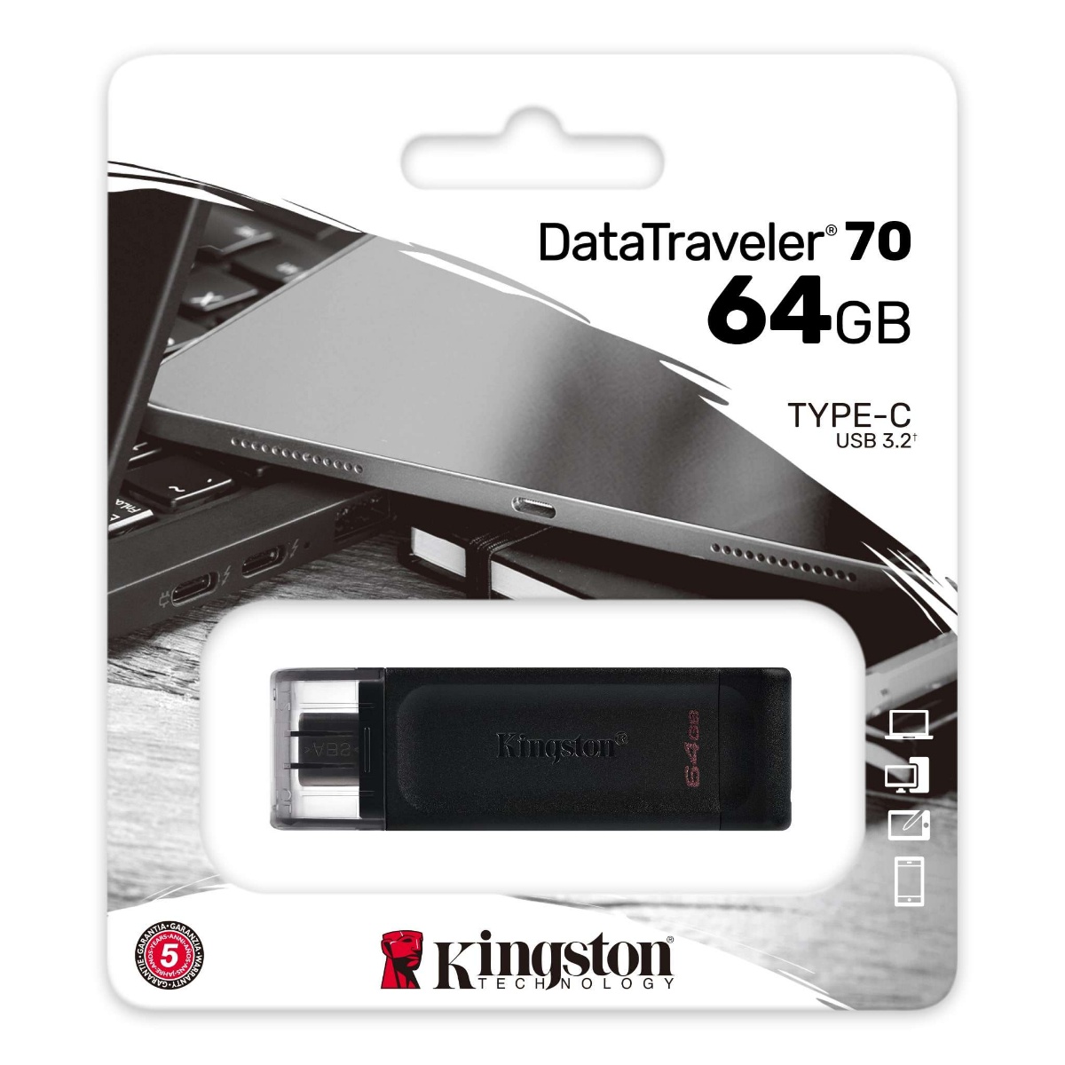 Memoria USB 64GB Kingston tipo C - Corporación Hightechnology