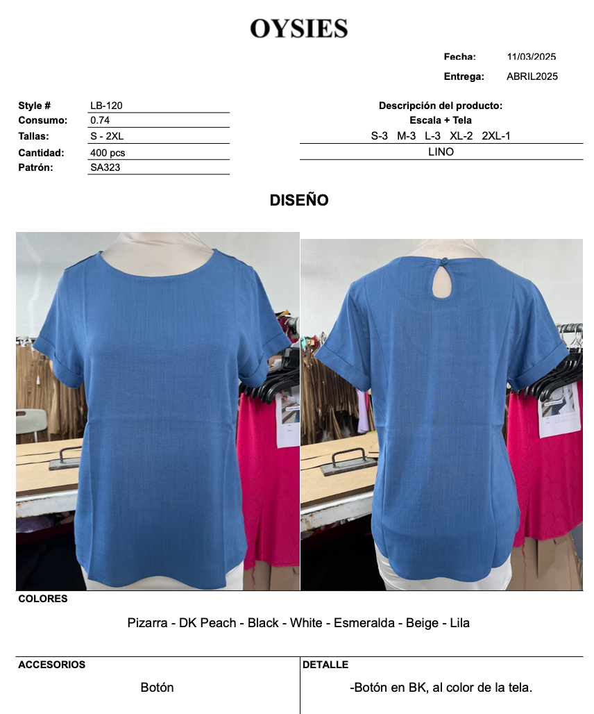 LB120 Oferta - Oysies