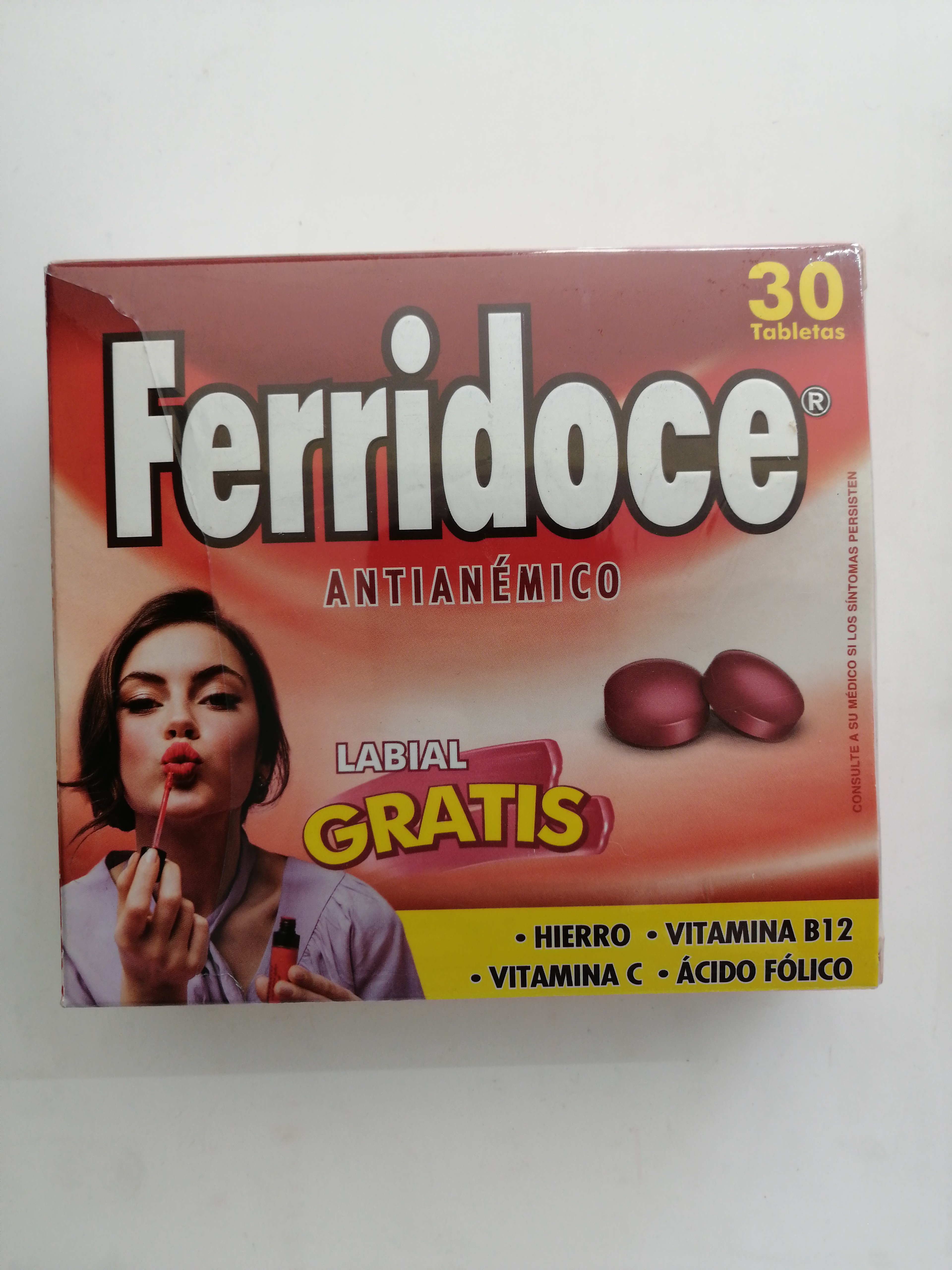 Caja Ferridoce x30 Tabletas  - Vitalis Rx