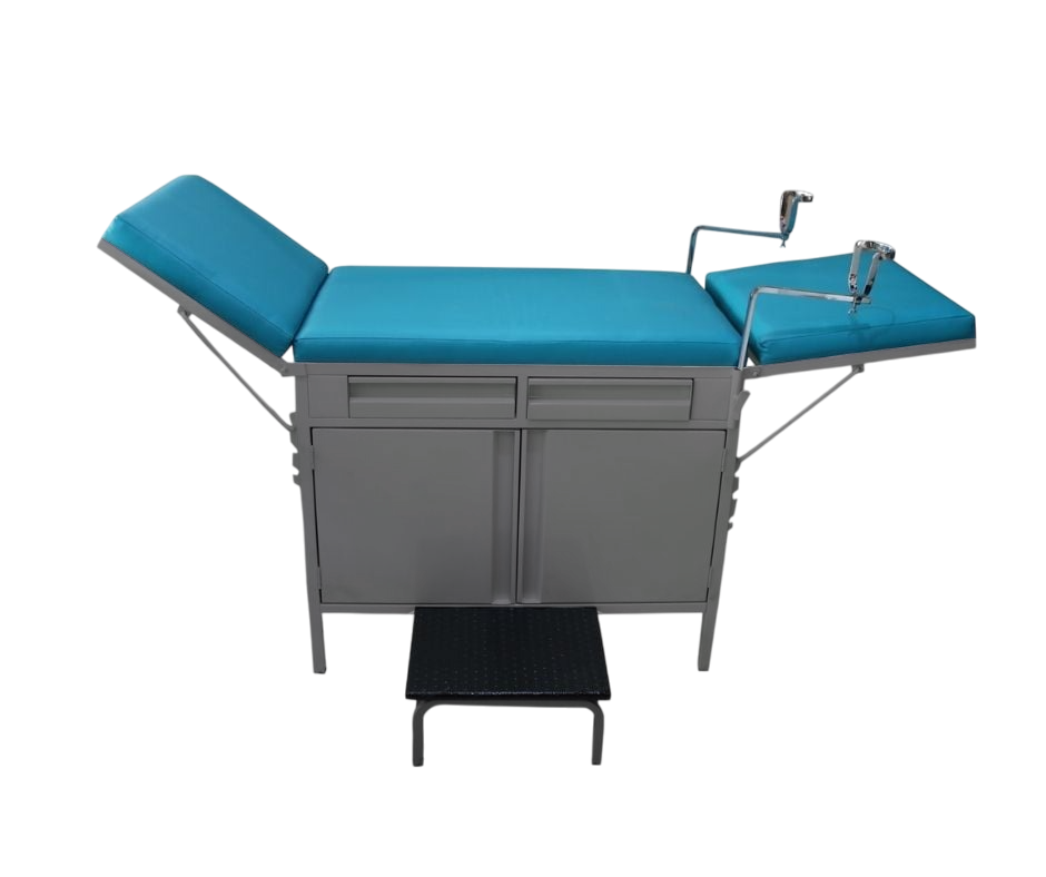 CAMILLA DE EXAMEN CON GABINETE GR/TQR, ESTRIBOS PAR Y GRADA SENCILLA - Proveedora De Salud Total, Sociedad Anonima