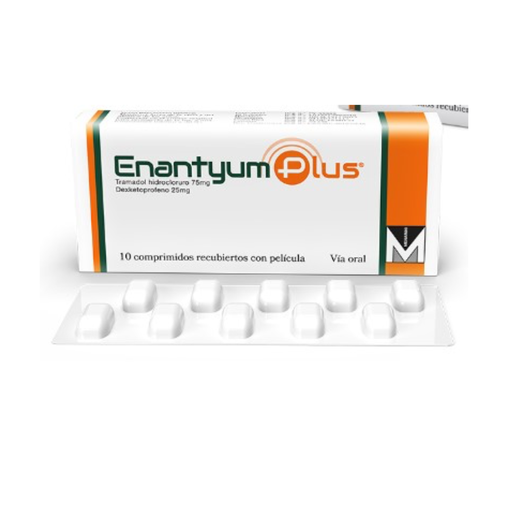 ENANTYUM PLUS (DEXKETOPROFENO 25MG) *10 COMPRIMIDOS - FARMACIA NUEVO MILENIO