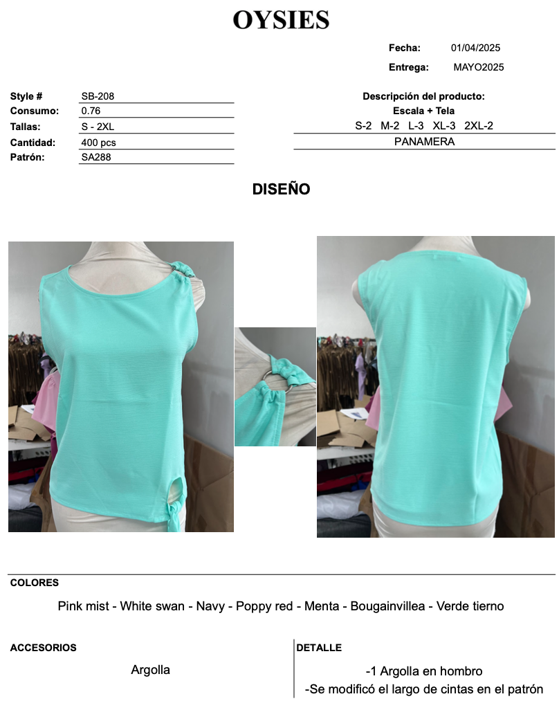 SB208 Oferta - Oysies