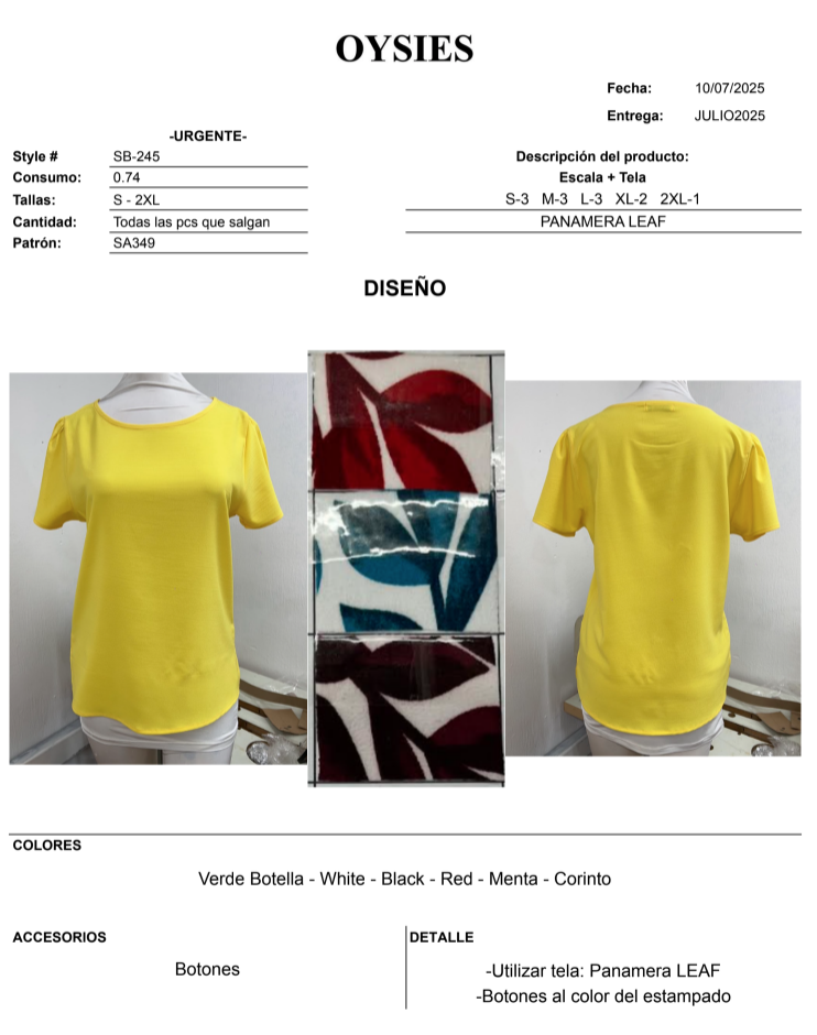 SB245 Oferta - Oysies