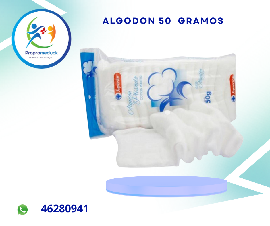ALGODON DE 50 GRAMOS PARA BOTIQUIN  - PROPROMEDYCK