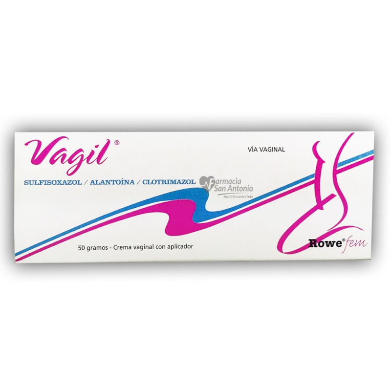 VAGIL (Sulfisoxasol/Alantoina/Clotrimazol) CREMA VAGINAL 50G CON APLICADOR  - FARMACIA NUEVO MILENIO
