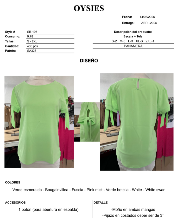 SB195 Oferta - Oysies