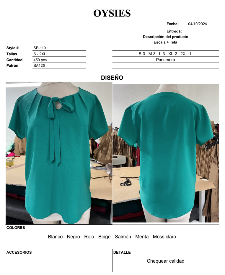 SB119 Oferta - Oysies