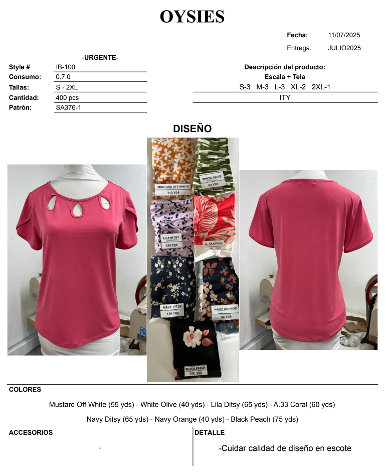 IB100 Oferta - Oysies