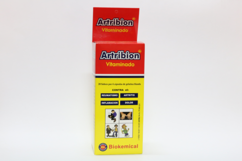 ARTRIBION SOBRES CON 4 CPASULAS DE GELATINA BLANDA *Sobre - FARMACIA NUEVO MILENIO
