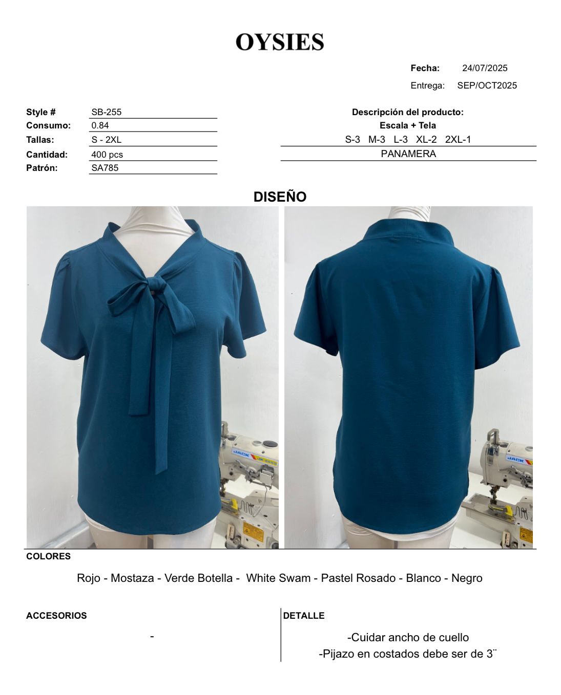 SB255 Oferta - Oysies