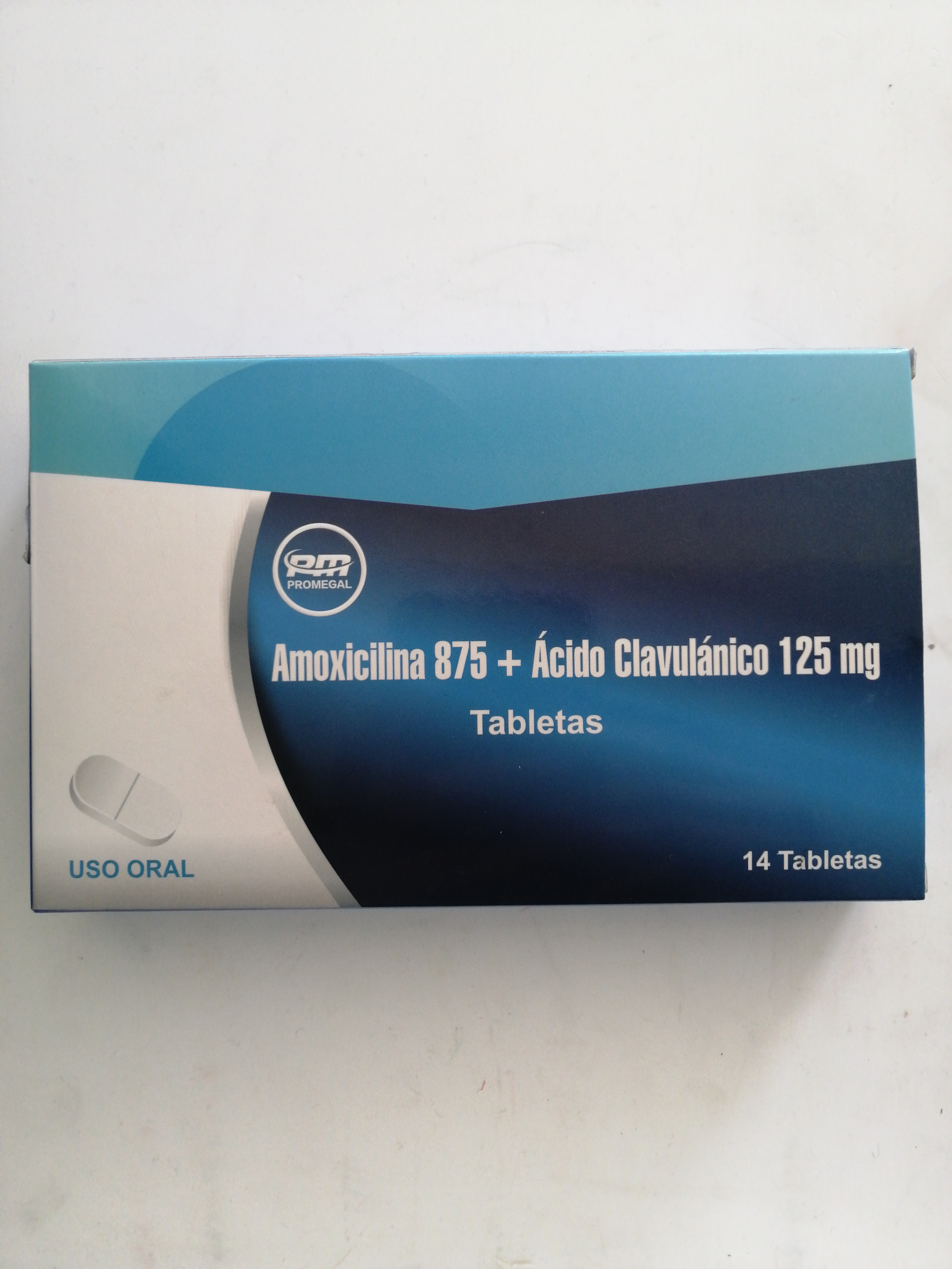 Caja Amoxicilina 875 + Acido Clavulanico 125 - Vitalis Rx