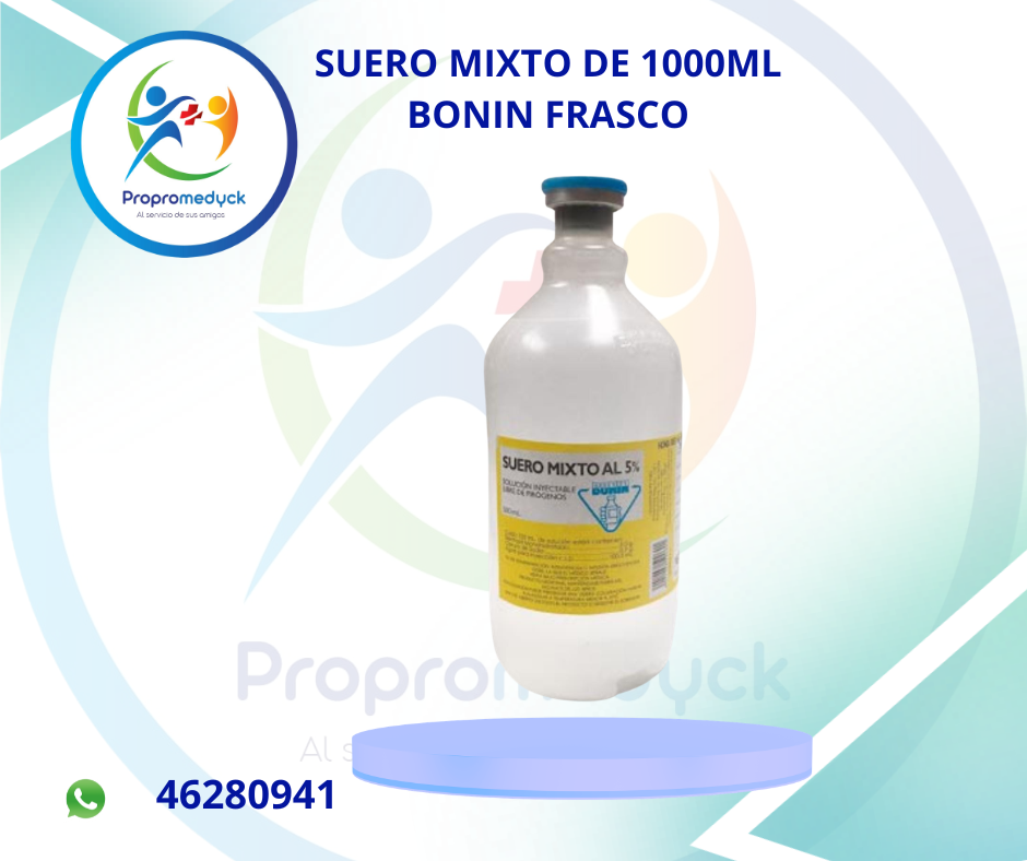SUERO MIXTO AL 5% EN FRASCO DE 1000ML BONIN - PROPROMEDYCK