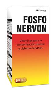 FOSFO NERVON (Vitaminas Para la Concentracion Mental y Nervios) FRASCO *30 CAPSULAS - FARMACIA NUEVO MILENIO