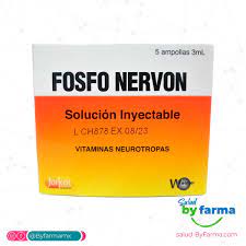 FOSFO NERVON (Vitaminas Neurotropas) *2 AMPOLLAS SOLUCION INYECTABLE  - FARMACIA NUEVO MILENIO