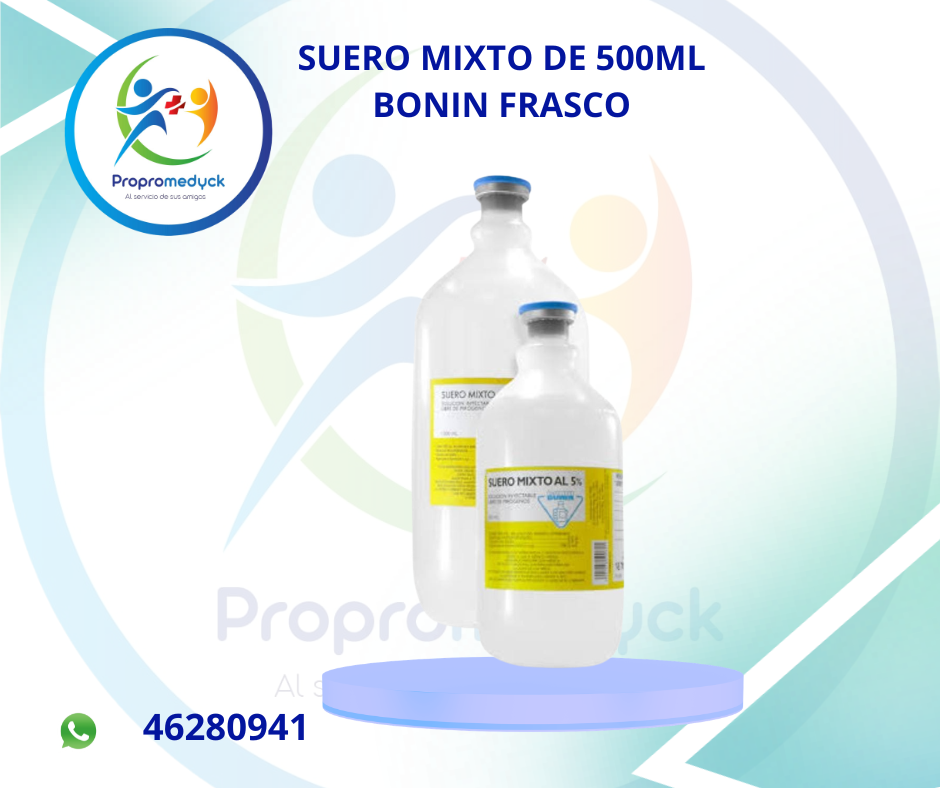 SUERO MIXTO AL 5% EN FRASCO DE 500ML BONIN - PROPROMEDYCK