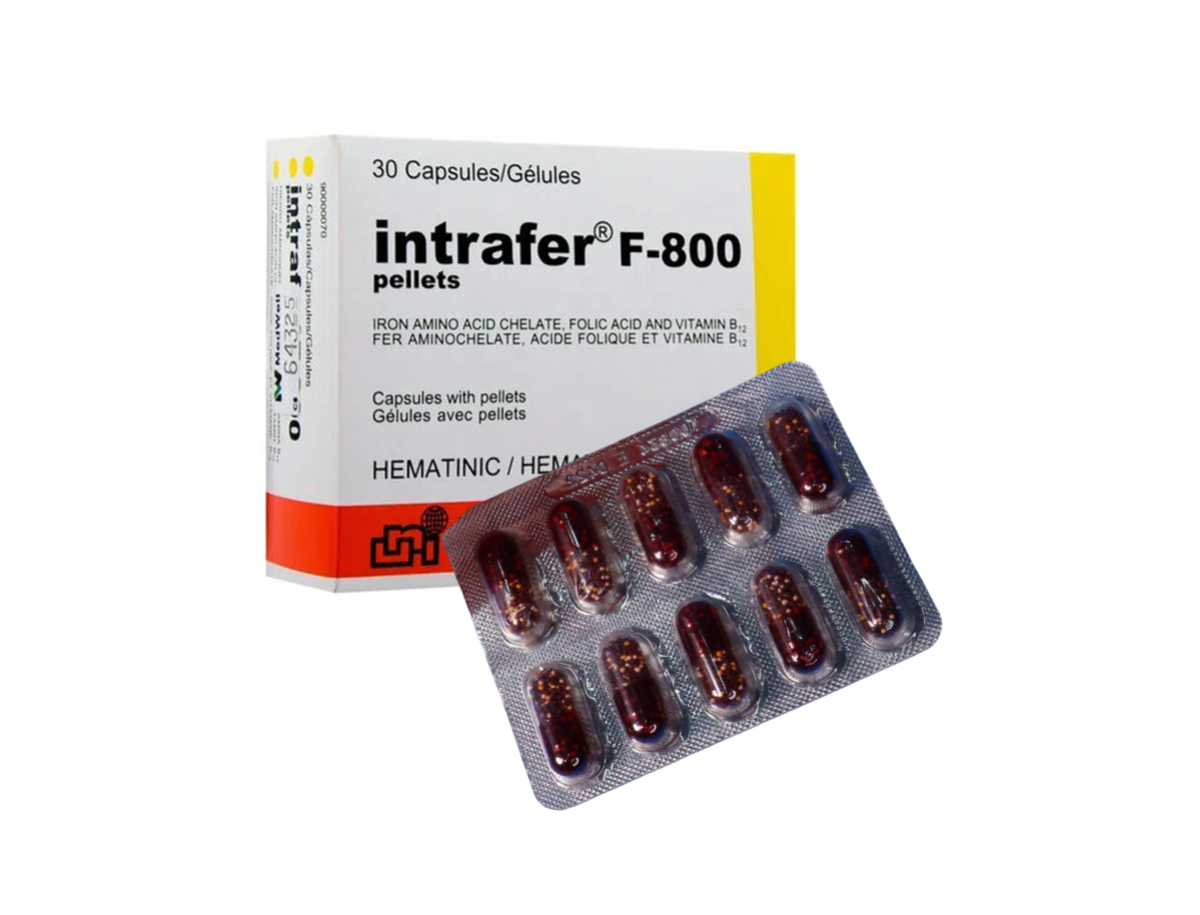 INTRAFER F-800 BLISTER *10 CAPSULAS - FARMACIA NUEVO MILENIO