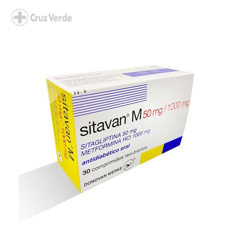 SITAVAN M 50 MG/1000MG (Sitagliptina 50 mg Metformina HCI 1000 mg) *30 COMPRIMIDOS - FARMACIA NUEVO MILENIO