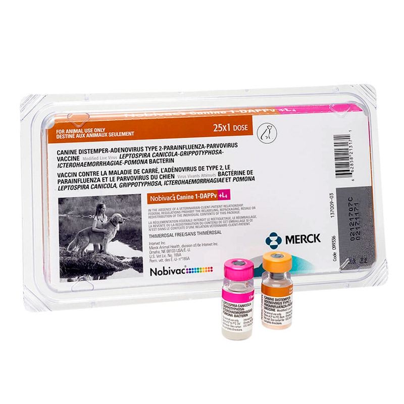 NOBIVAC DAPPV+L4 - Clínica veterinaria Dr. Can