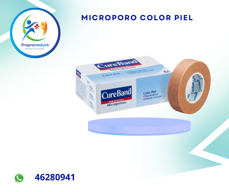 CINTA MICROPORE COLOR PIEL DE 1/2 CURE BAND  - PROPROMEDYCK
