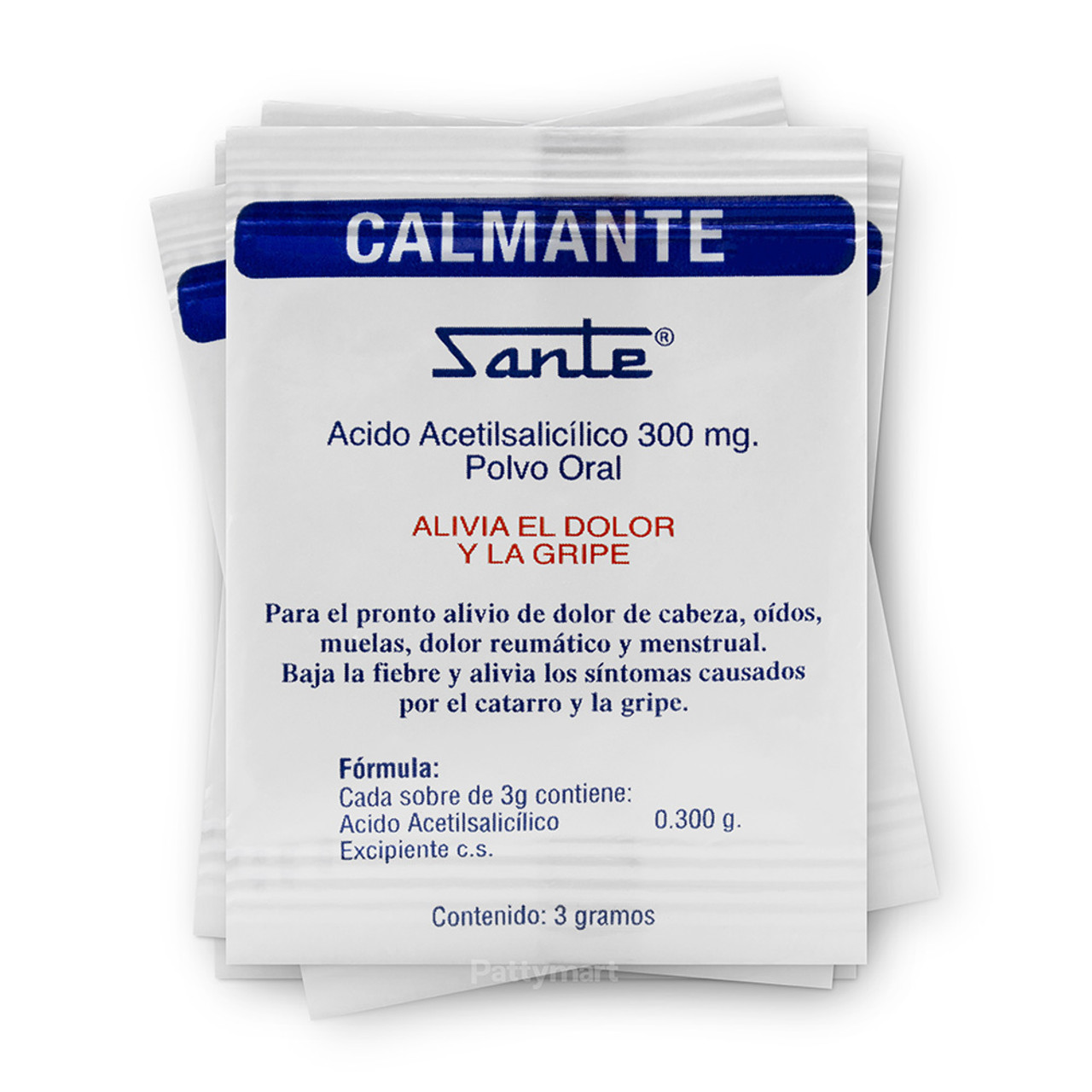 CALMANTE (Ácido Acetilsalicílico 300 mg ) POLVO ORAL - FARMACIA NUEVO MILENIO