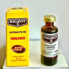 HIGAVIT 5 EXTRACTO DE HIGADO (Super Forte) 10 ML SOLUCION INYECTABLE - FARMACIA NUEVO MILENIO